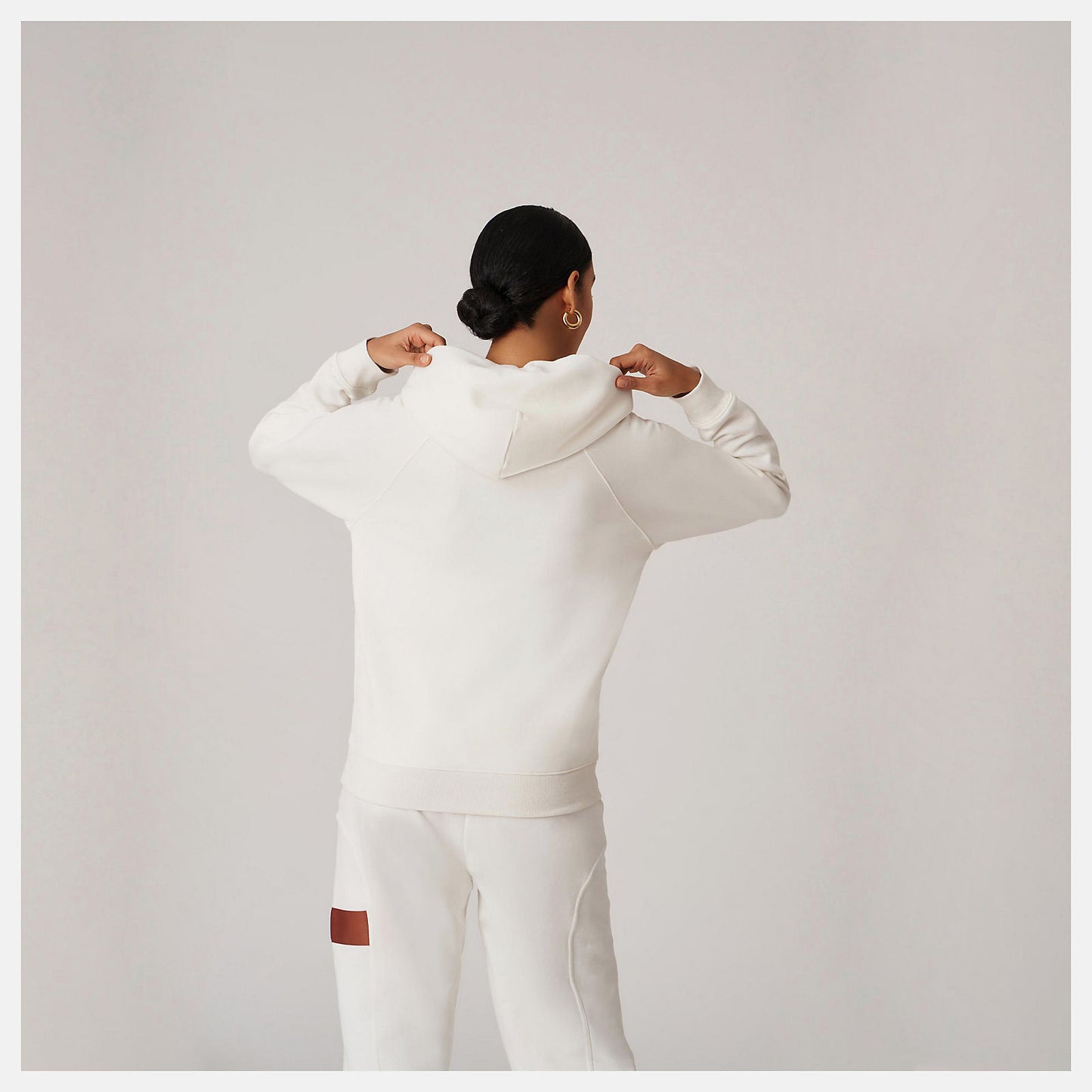 Sea Salt Bandier Fleece Hoodie | New Balance Clothing