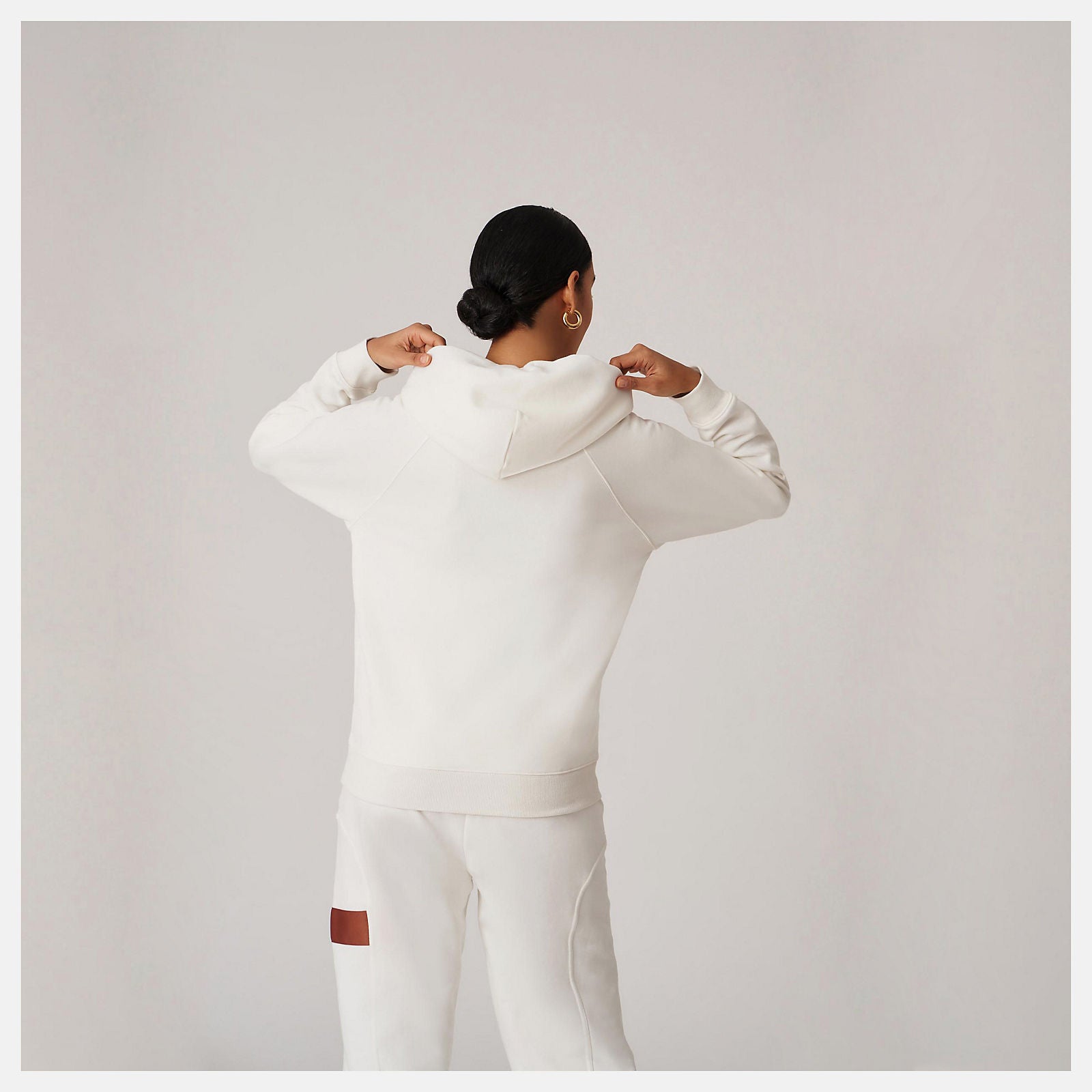 Sea Salt Bandier Fleece Hoodie | New Balance Clothing
