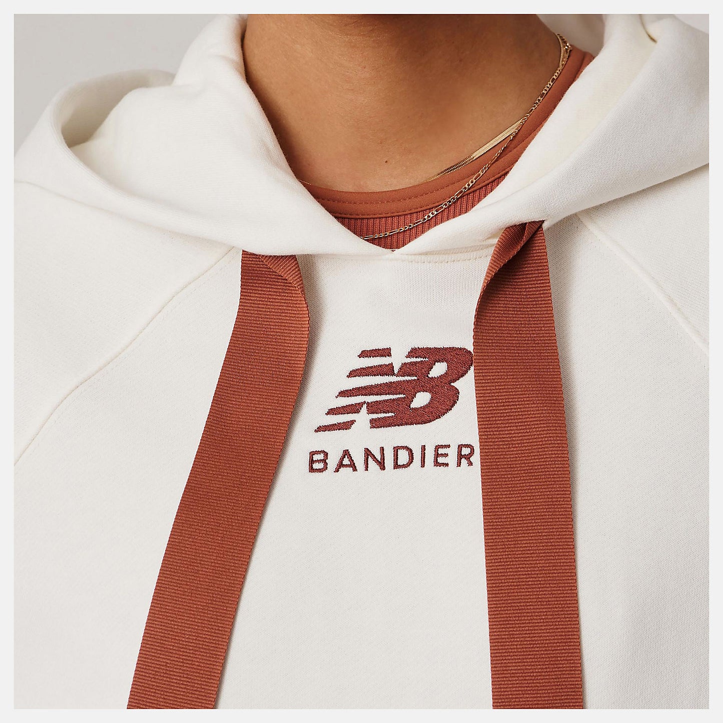 Sea Salt Bandier Fleece Hoodie | New Balance Clothing