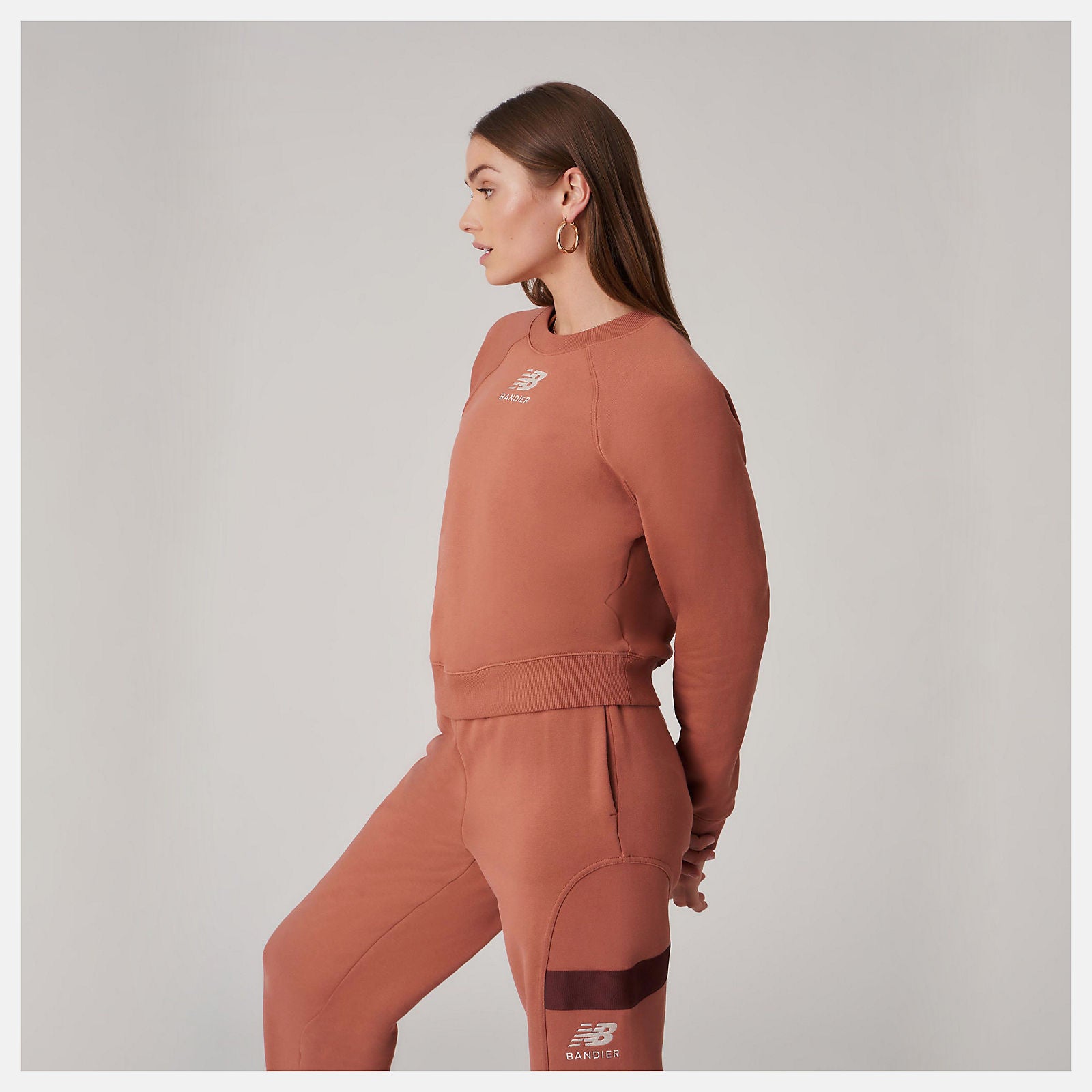 Terra Cotta Bandier Fleece Crew | New Balance Clothing