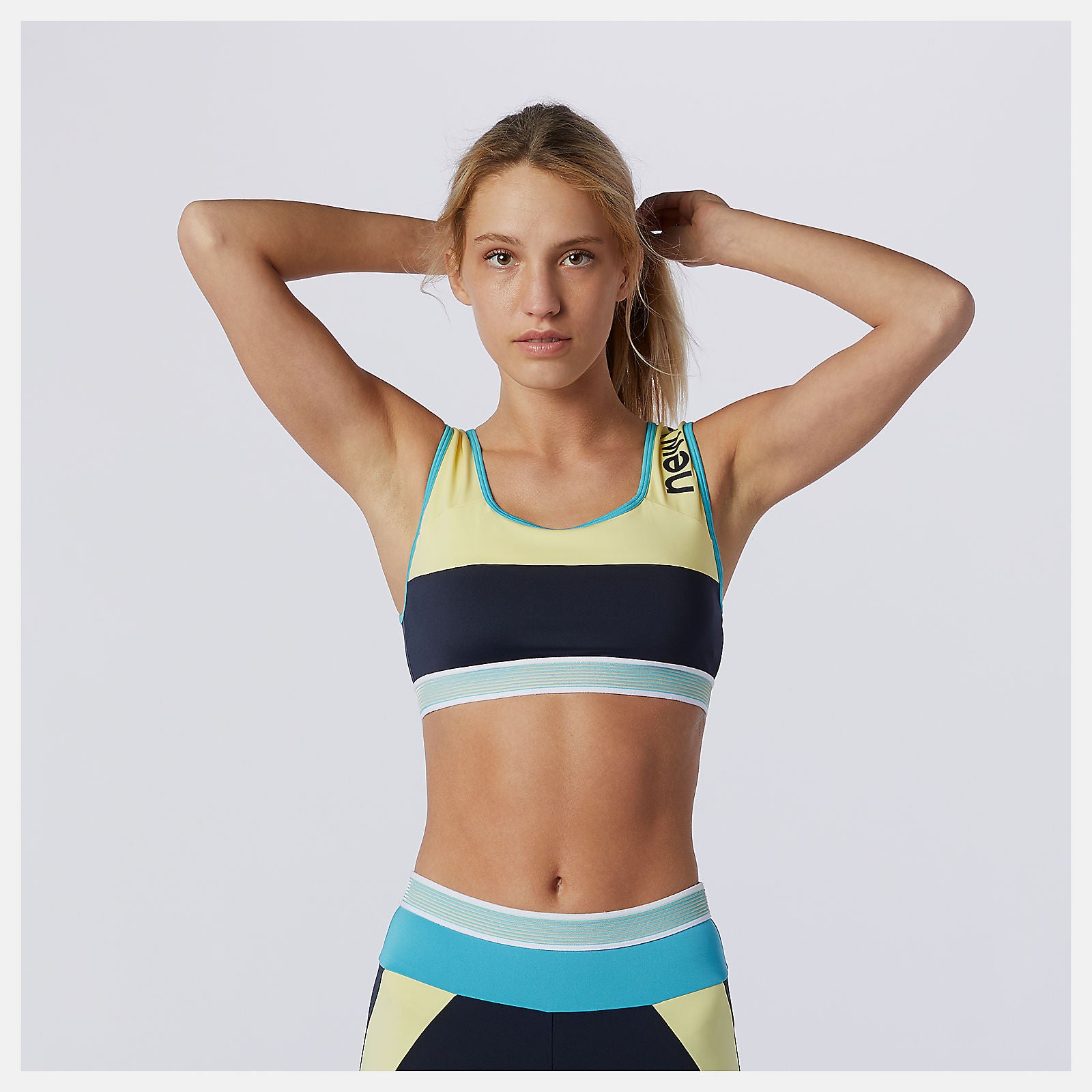 Lemon Achiever Remix Crop Top | New Balance Clothing