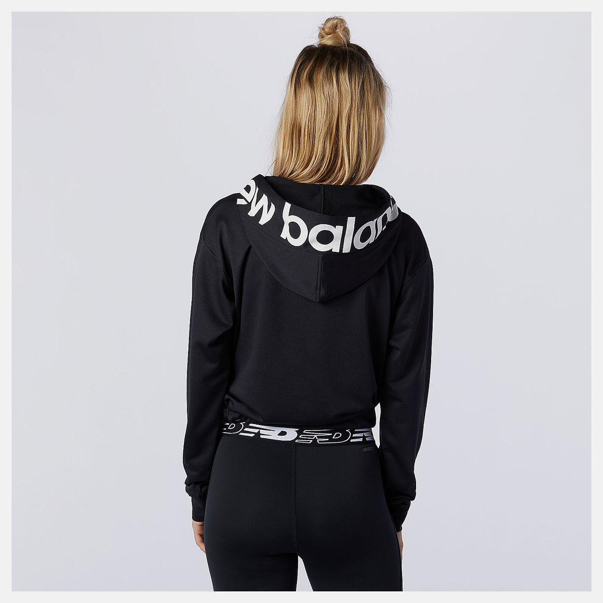 Black Relentless Cinched Hem Hoodie | New Balance Clothing