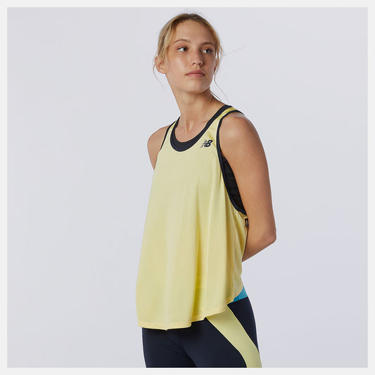 Lemon Haze Achiever Mesh Tank | New Balance Clothing