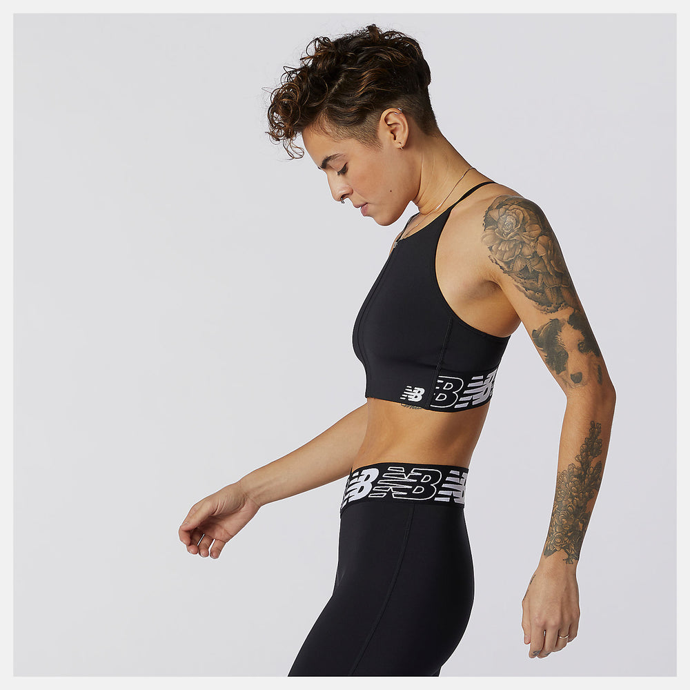 Black Relentless Crop Top | New Balance Clothing