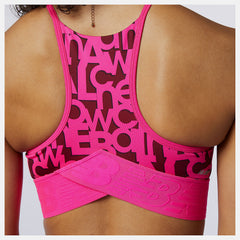 Pink Glo Relentless Printed Crop Top | New Balance Clothing