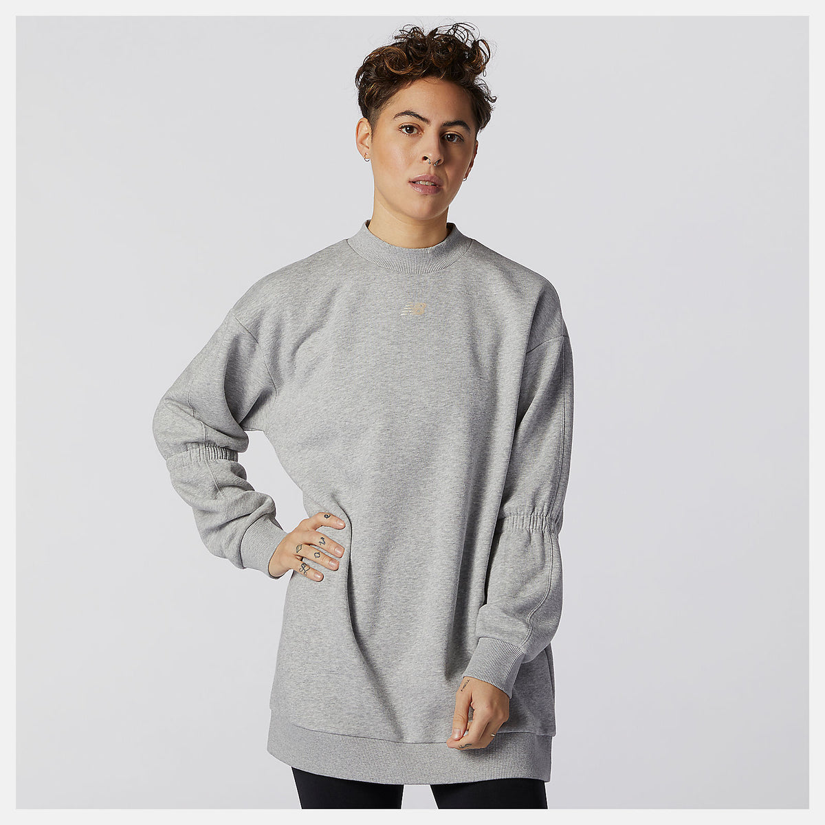 Athletic Grey Achiever Crew Sweatshirt | New Balance Clothing