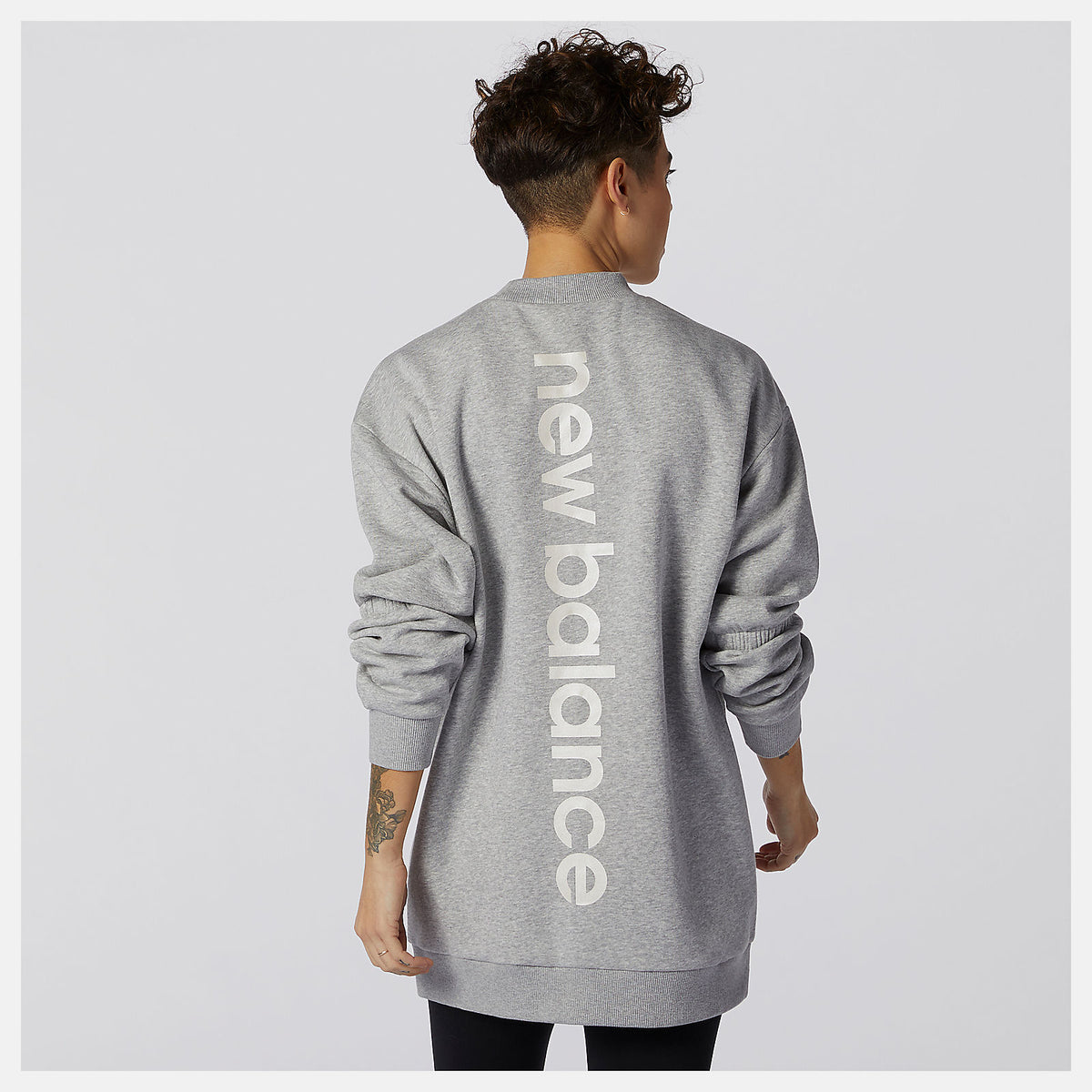Athletic Grey Achiever Crew Sweatshirt | New Balance Clothing