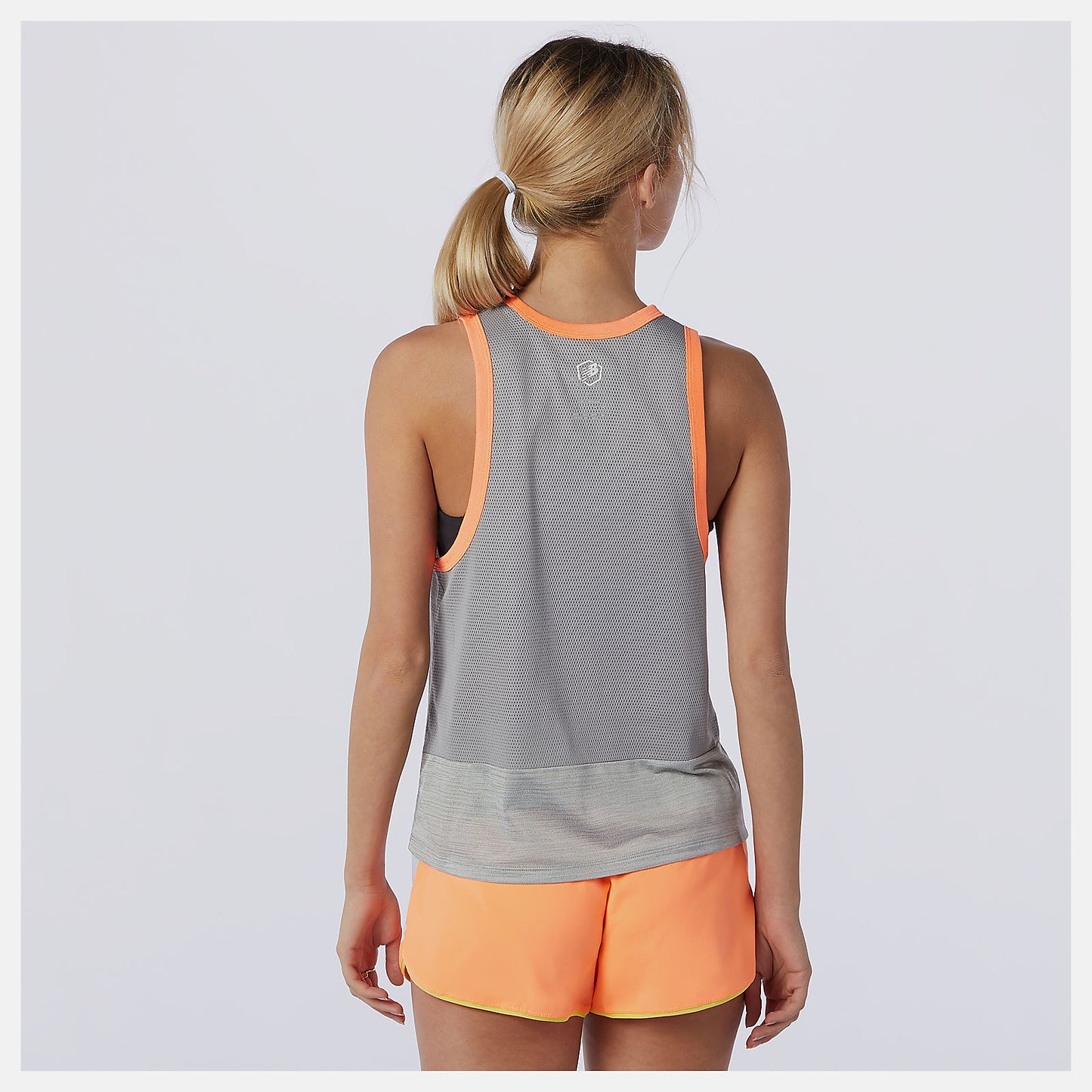 Athletic Grey Heather Printed Fast Flight Tank | New Balance Clothing
