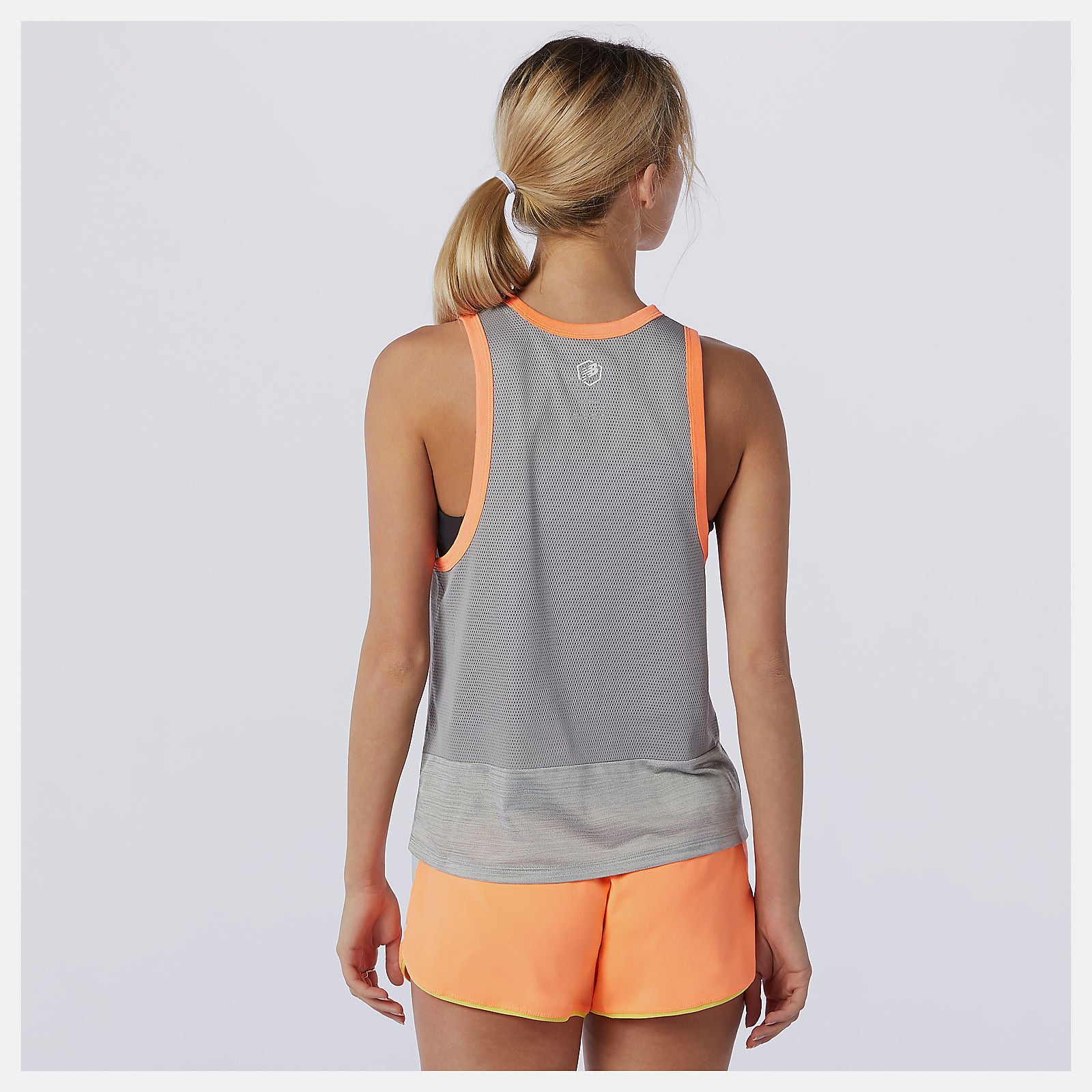 Athletic Grey Heather Printed Fast Flight Tank | New Balance Clothing