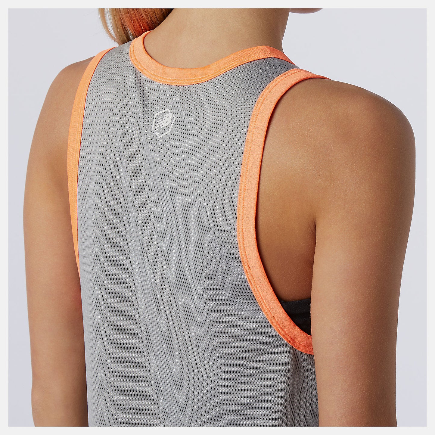 Athletic Grey Heather Printed Fast Flight Tank | New Balance Clothing