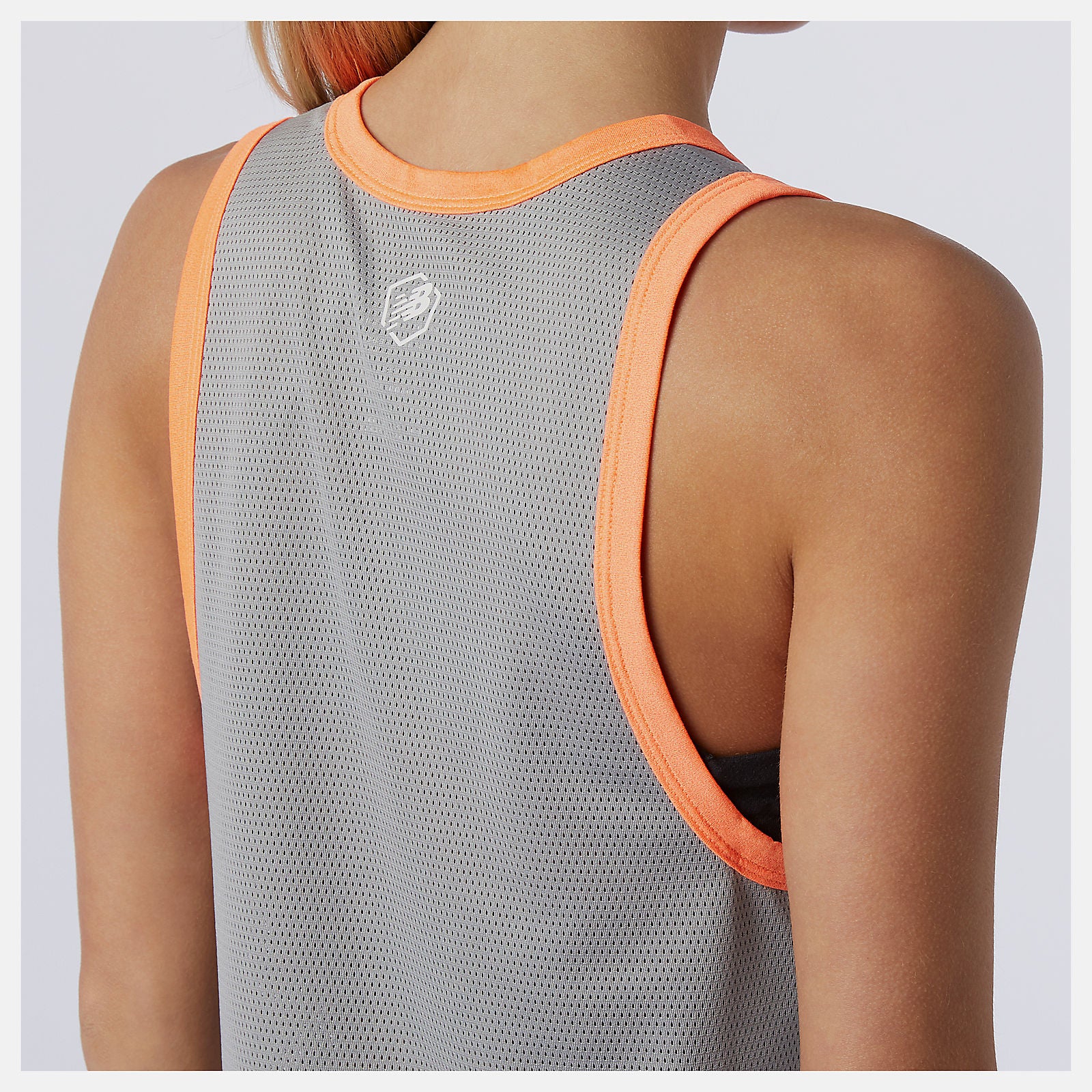 Athletic Grey Heather Printed Fast Flight Tank | New Balance Clothing