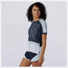 Eclipse Printed Fast Flight Short Sleeve Top | New Balance Clothing