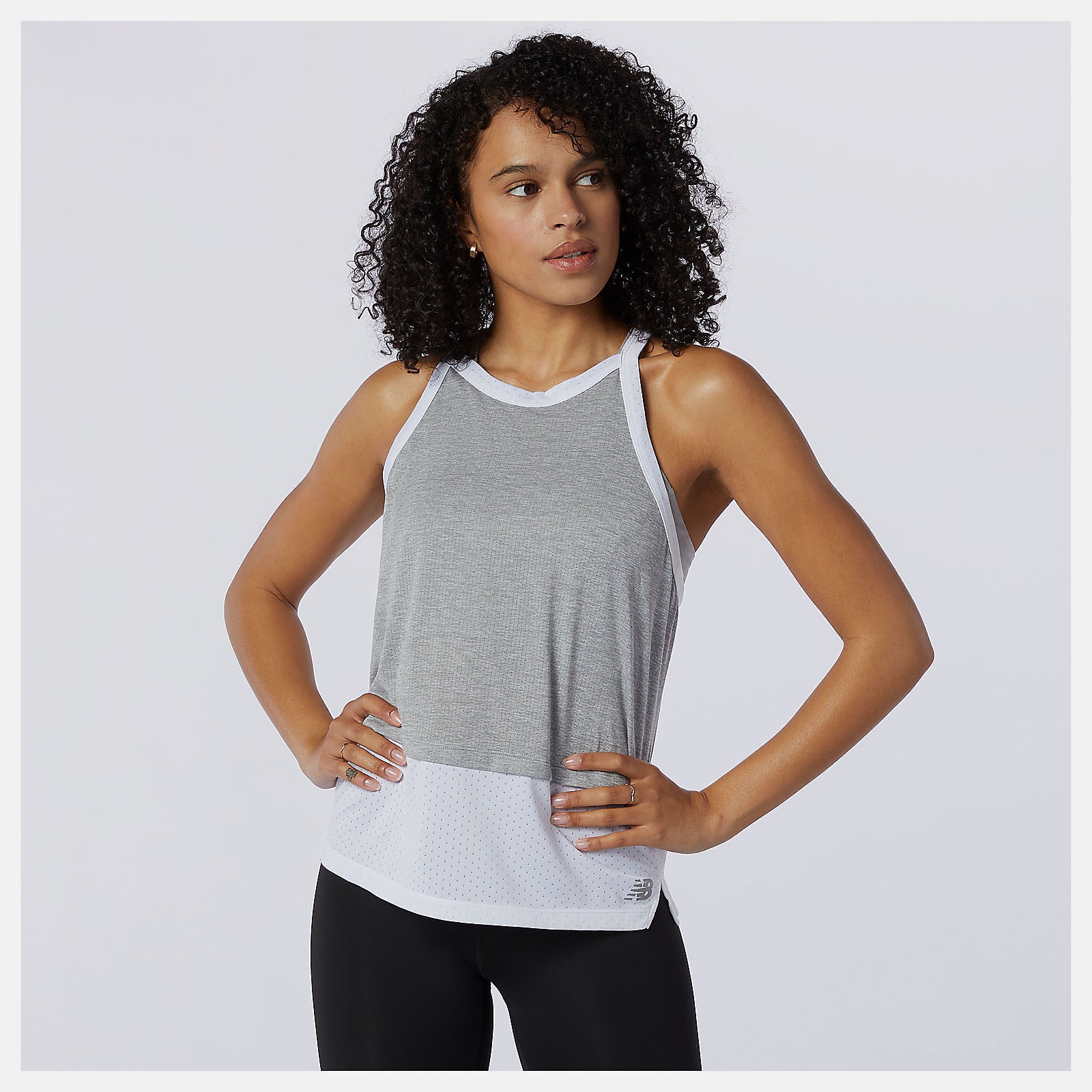 Athletic Grey Impact Run Hybrid Tank | New Balance Clothing
