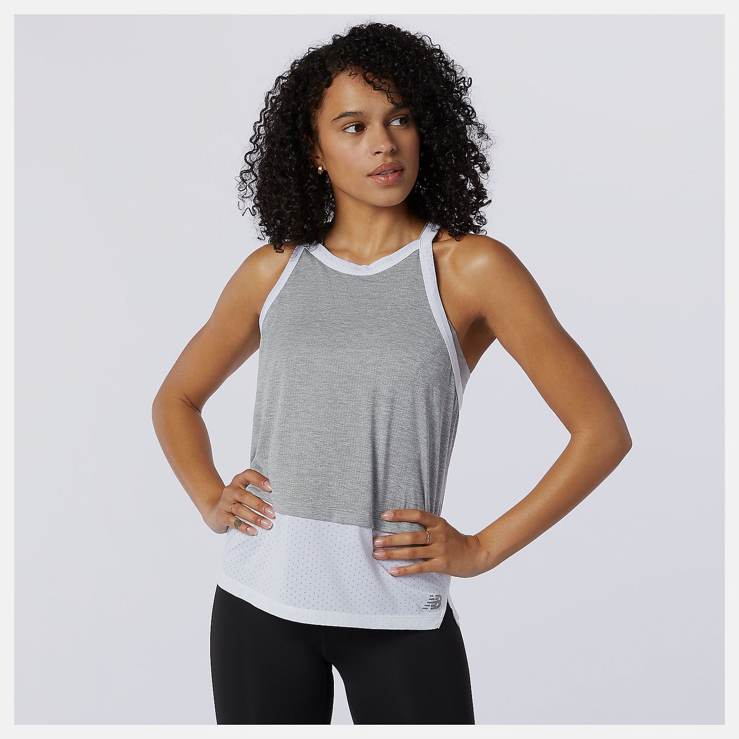 Athletic Grey Impact Run Hybrid Tank | New Balance Clothing
