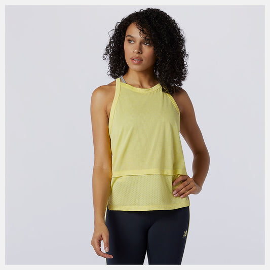 Yellow Impact Run Hybrid Tank | New Balance Clothing