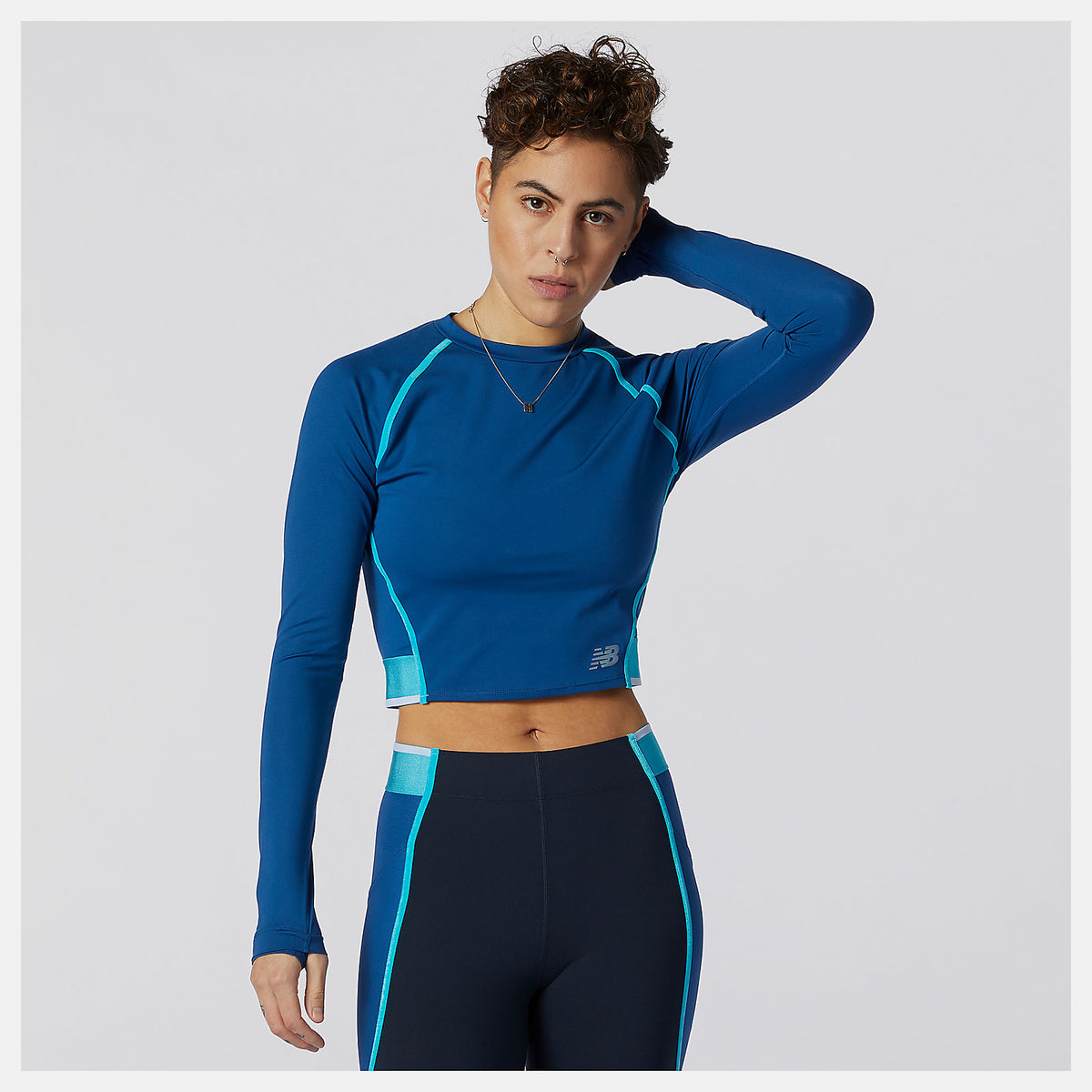 Captain Blue Q Speed Fuel Long Sleeve | New Balance Clothing