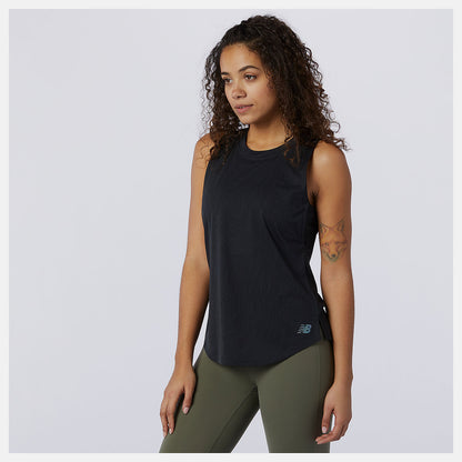Black Q Speed Fuel Jacquard Tank | New Balance Clothing