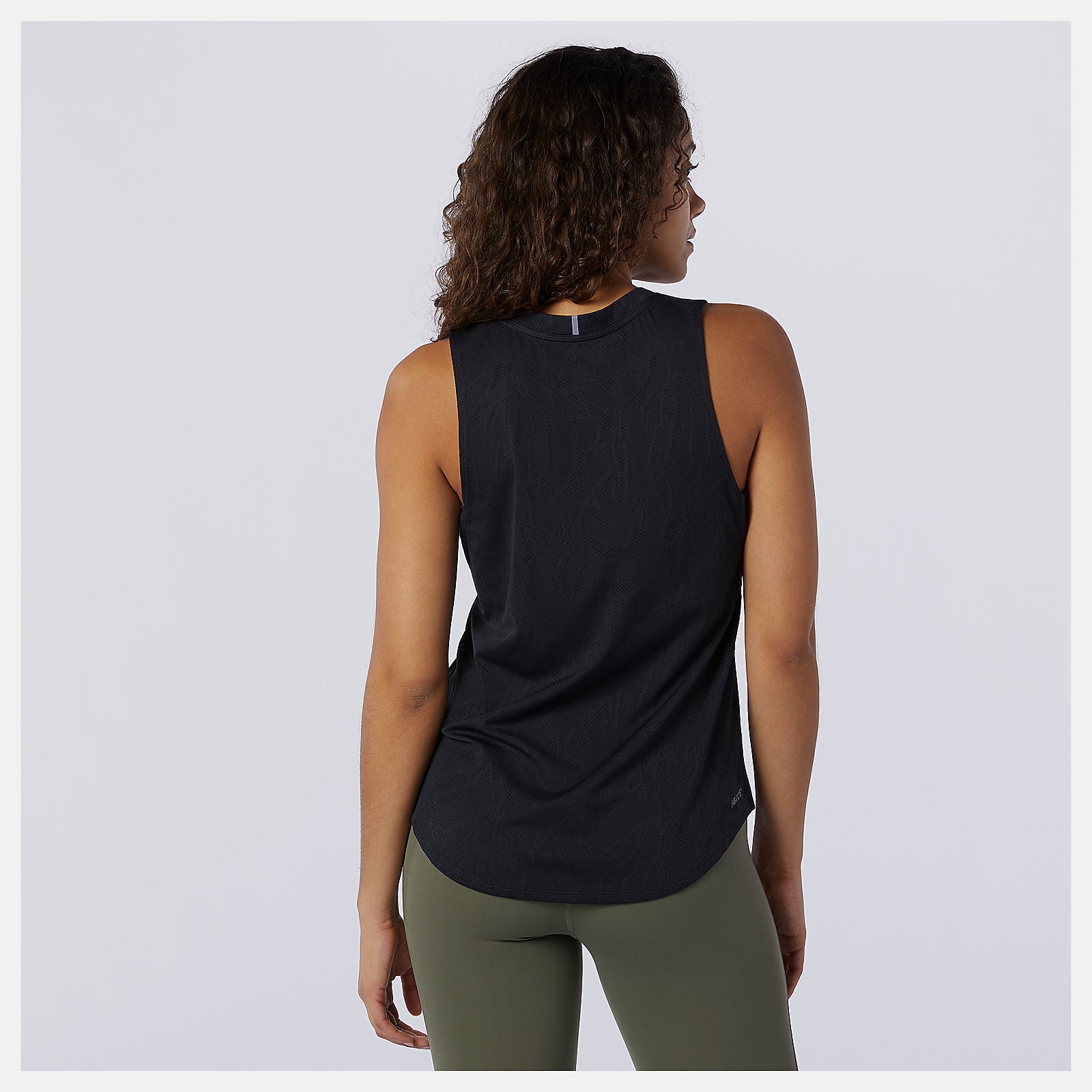 Black Q Speed Fuel Jacquard Tank | New Balance Clothing