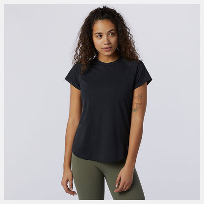 Black Q Speed Fuel Jacquard Short Sleeve | New Balance Clothing