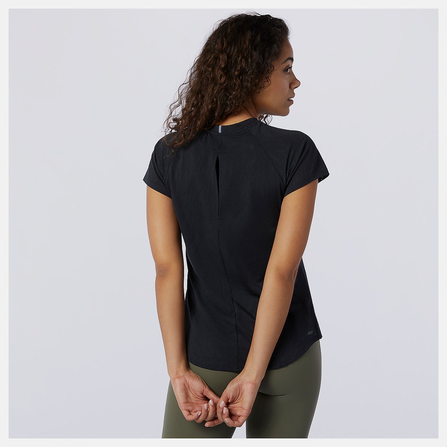 Black Q Speed Fuel Jacquard Short Sleeve | New Balance Clothing