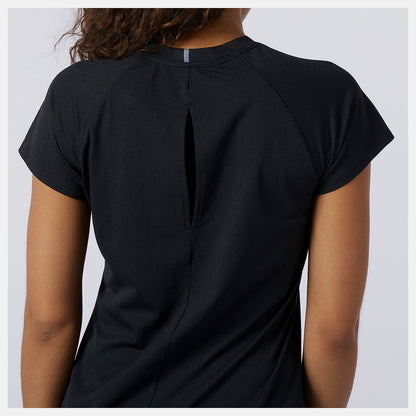 Black Q Speed Fuel Jacquard Short Sleeve | New Balance Clothing