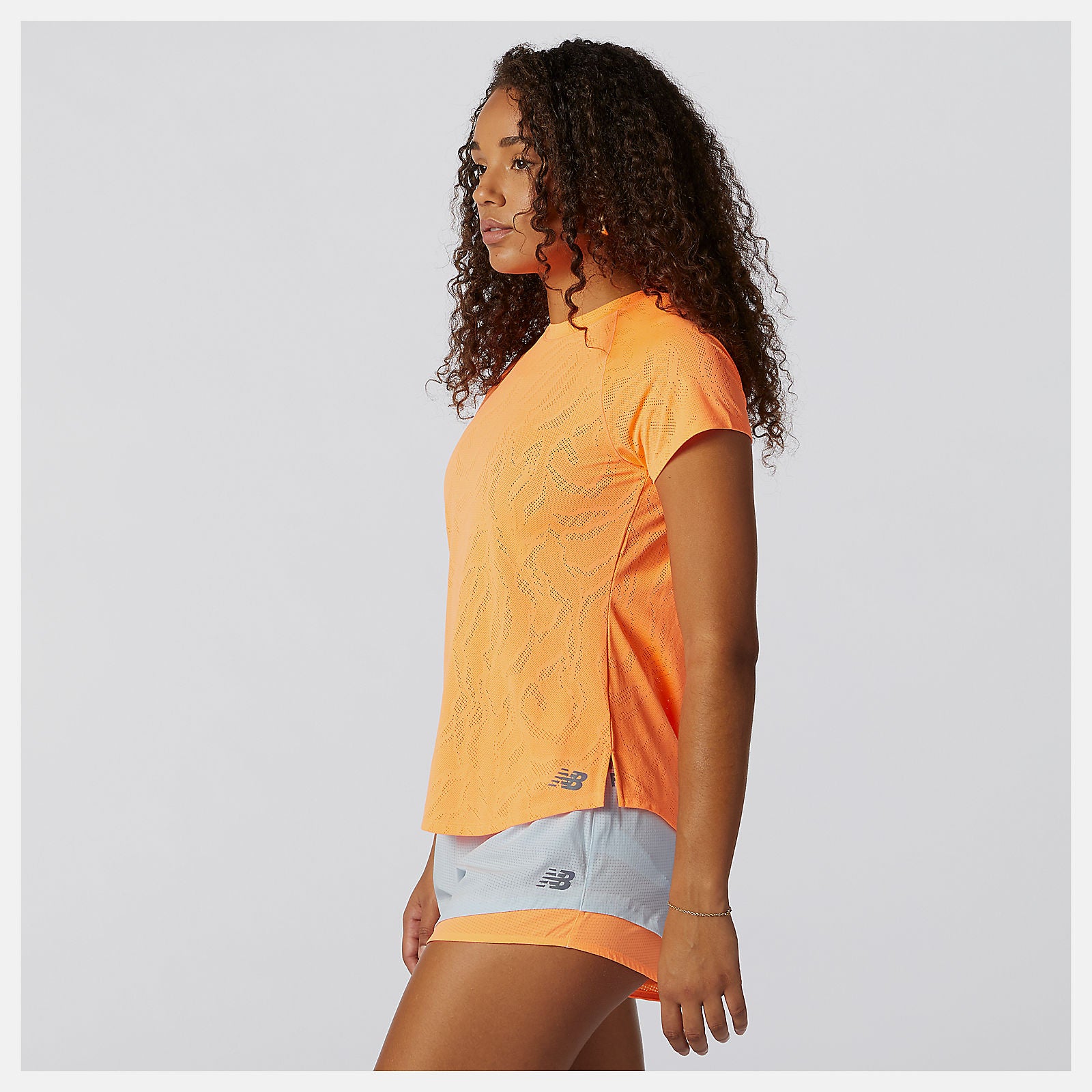 Citrus Punch Q Speed Fuel Jacquard Short Sleeve | New Balance Clothing
