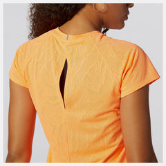 Citrus Punch Q Speed Fuel Jacquard Short Sleeve | New Balance Clothing
