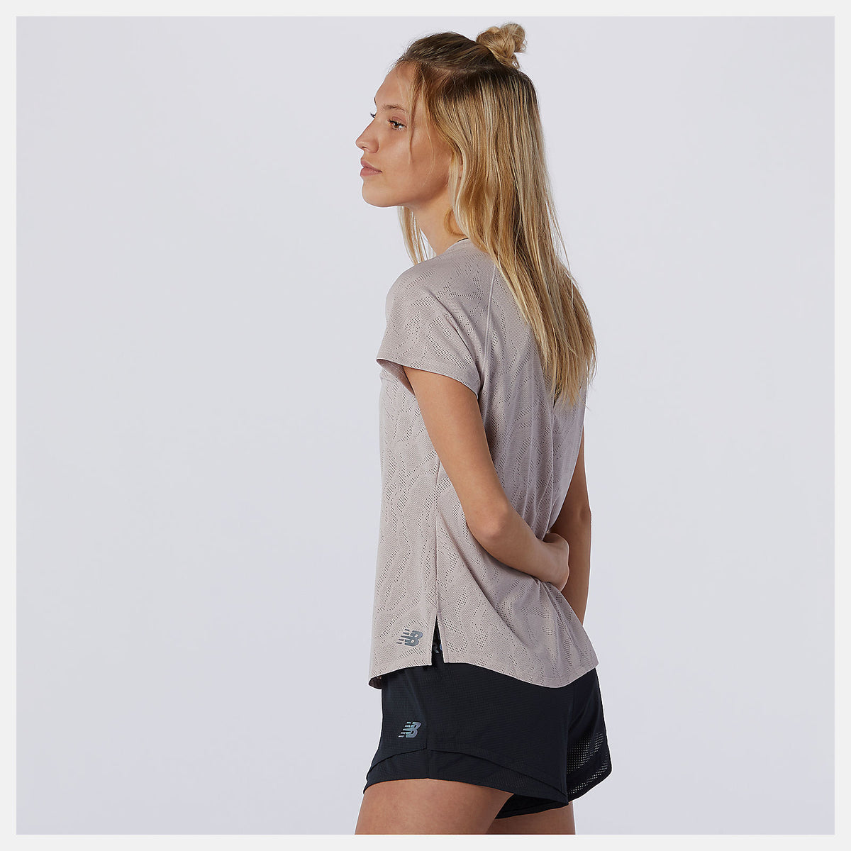 Logwood Q Speed Fuel Jacquard Short Sleeve | New Balance Clothing