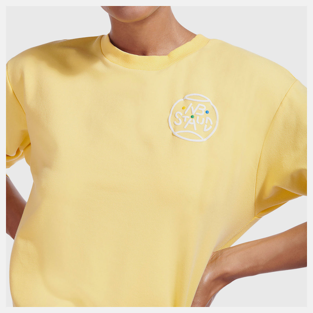 Yellow NB x Staud Sweatshirt | New Balance Clothing