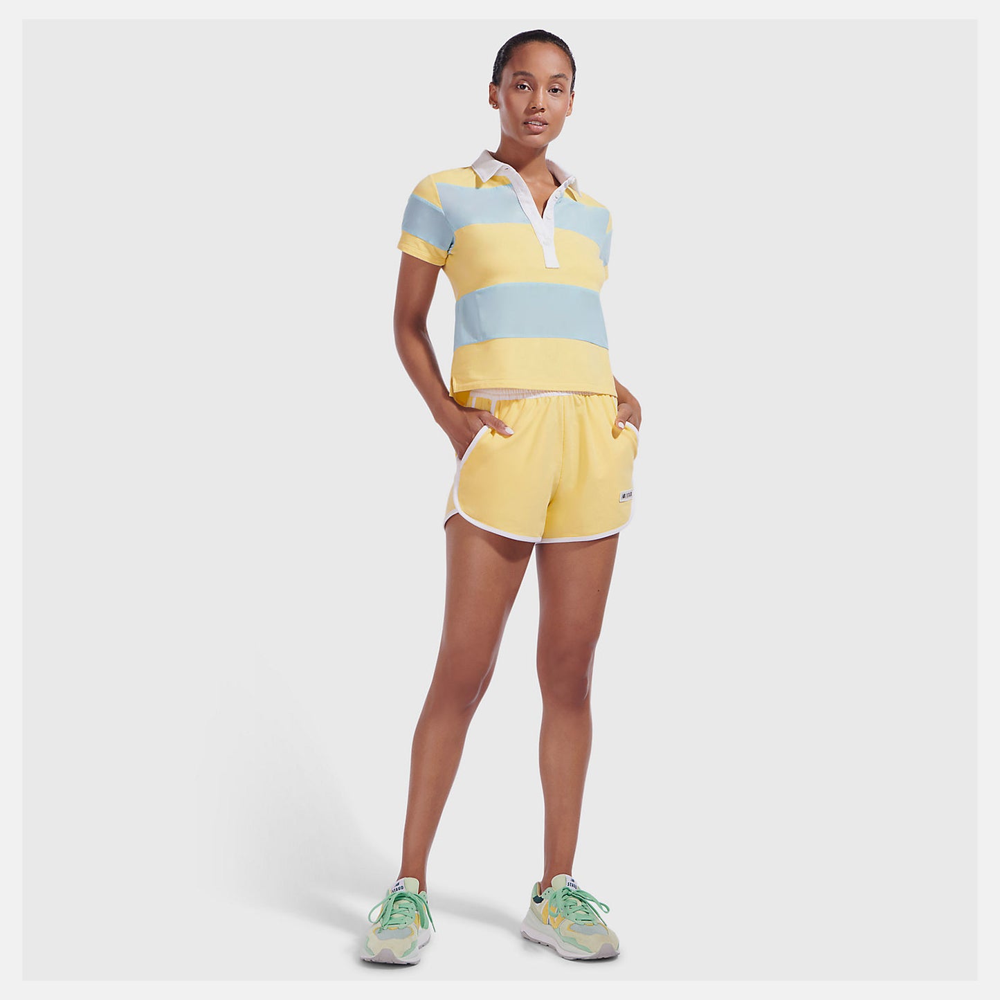 Yellow NB x Staud Polo | New Balance Clothing