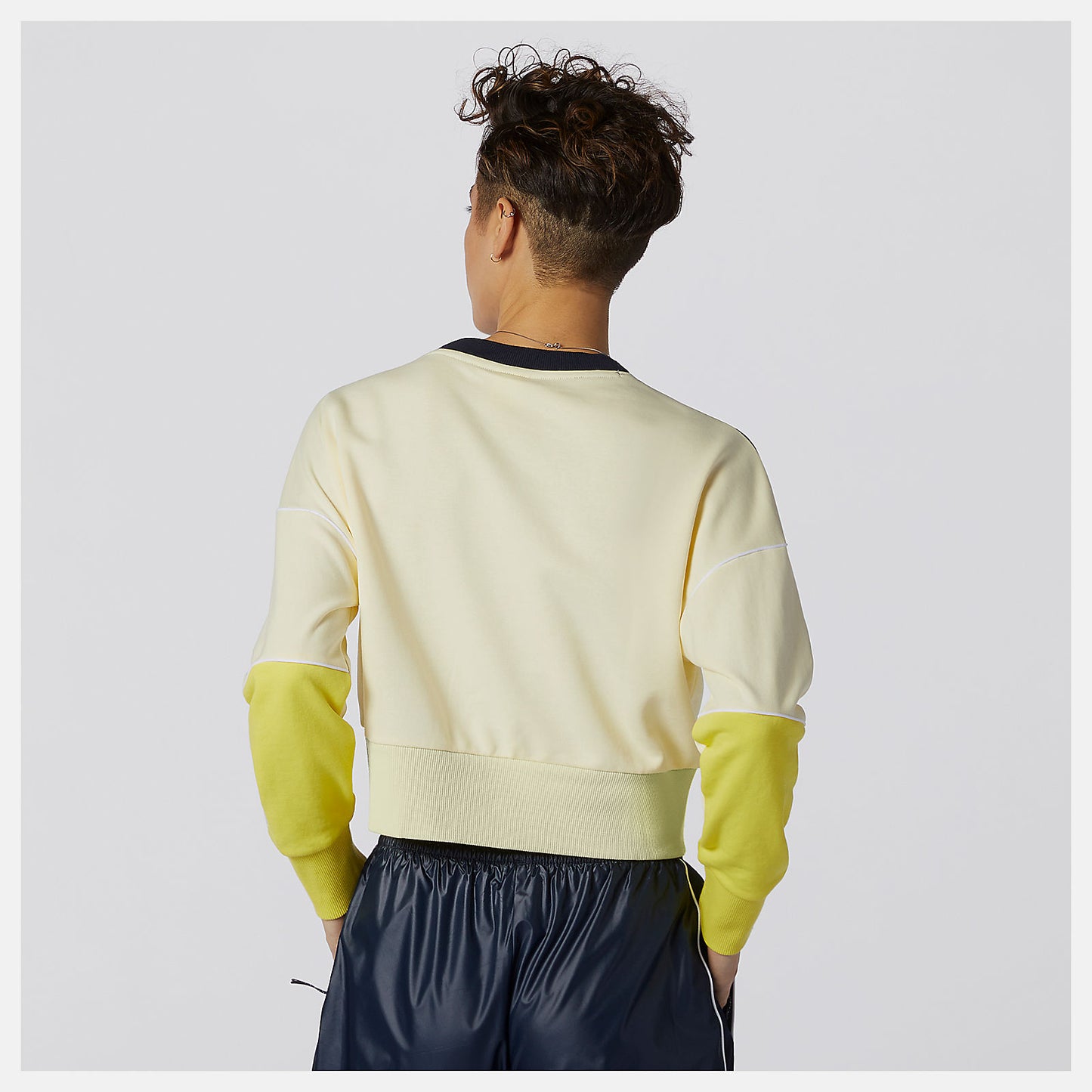 Clear Yellow NB Athletics Crew Fleece | New Balance Clothing
