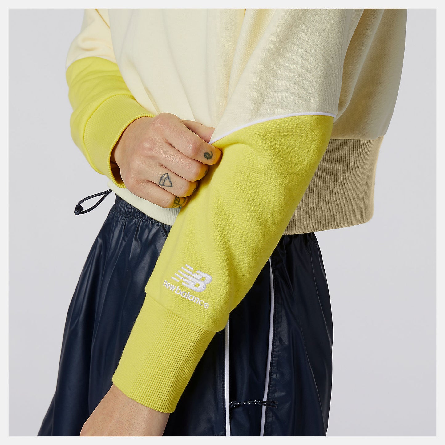 Clear Yellow NB Athletics Crew Fleece | New Balance Clothing