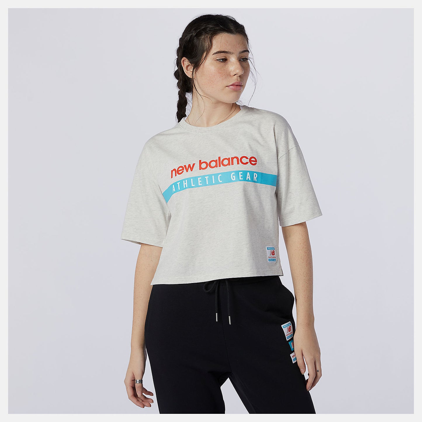 Sea Salt Heather NB Essentials Field Day Boxy Tee | New Balance Clothing