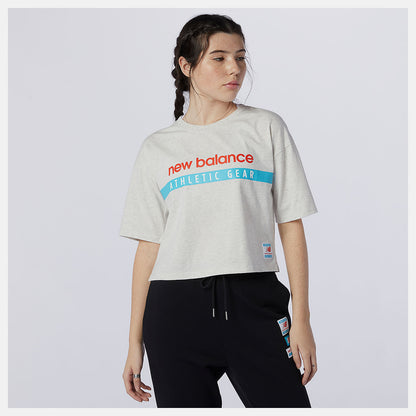 Sea Salt Heather NB Essentials Field Day Boxy Tee | New Balance Clothing