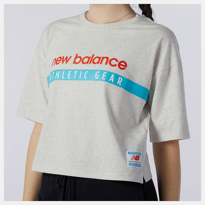 Sea Salt Heather NB Essentials Field Day Boxy Tee | New Balance Clothing
