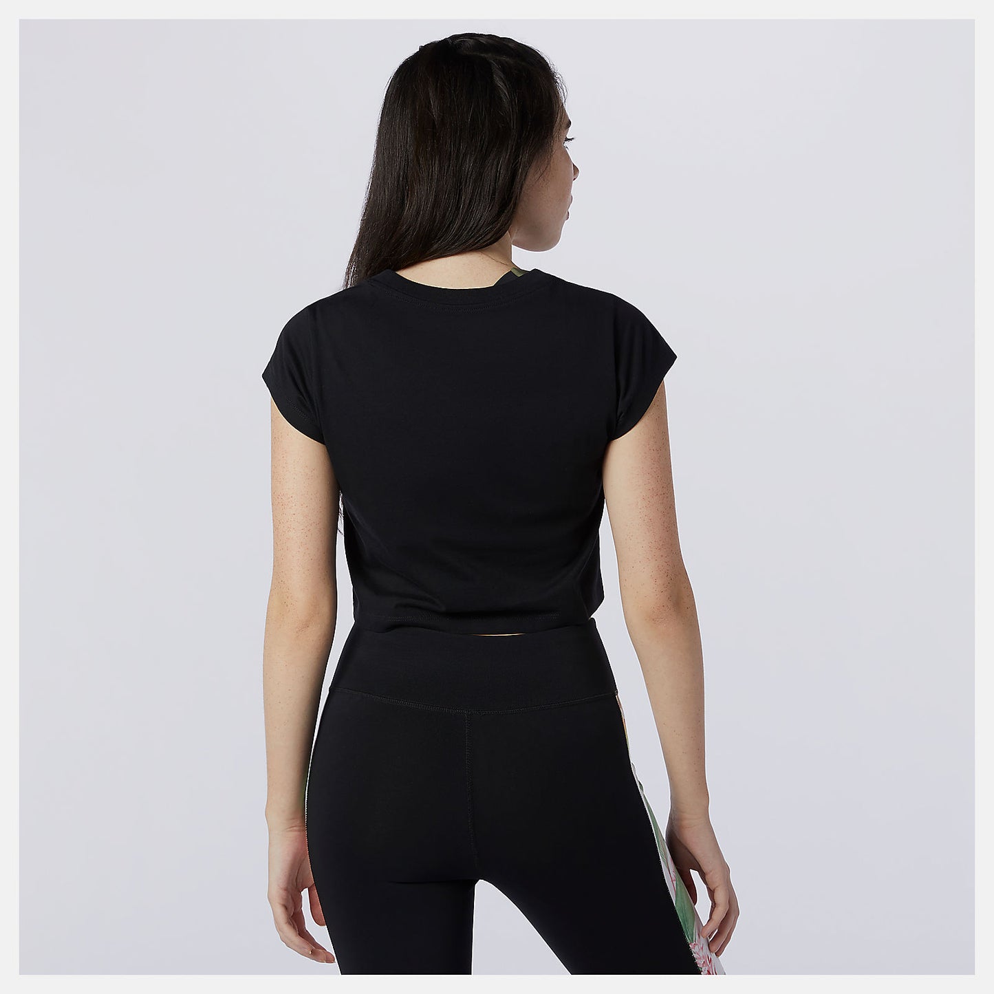 Black NB Essentials Botanical Tee | New Balance Clothing