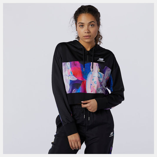 Black/Magnet NB Athletics Erin Loree Half-zip Hoodie | New Balance Clothing