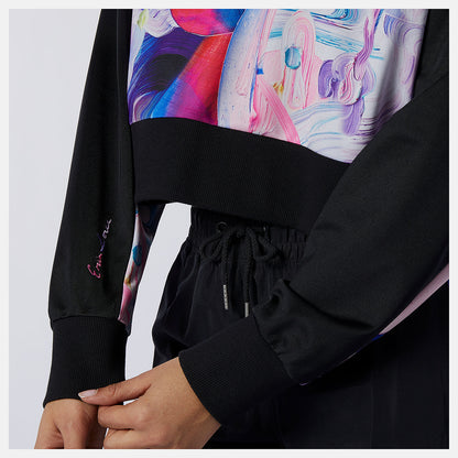 Black/Magnet NB Athletics Erin Loree Half-zip Hoodie | New Balance Clothing