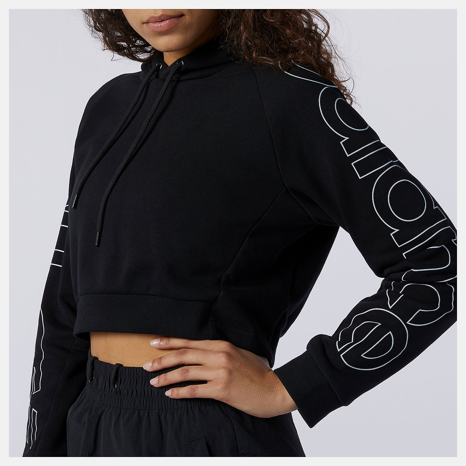 Black Sport Style Optiks Hoodie | New Balance Clothing