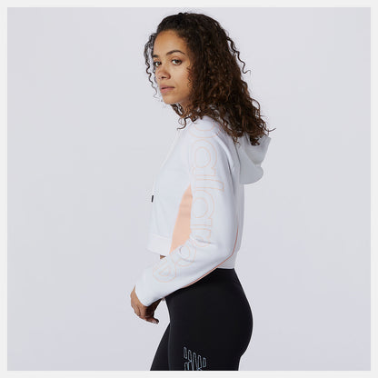 White Sport Style Optiks Hoodie | New Balance Clothing