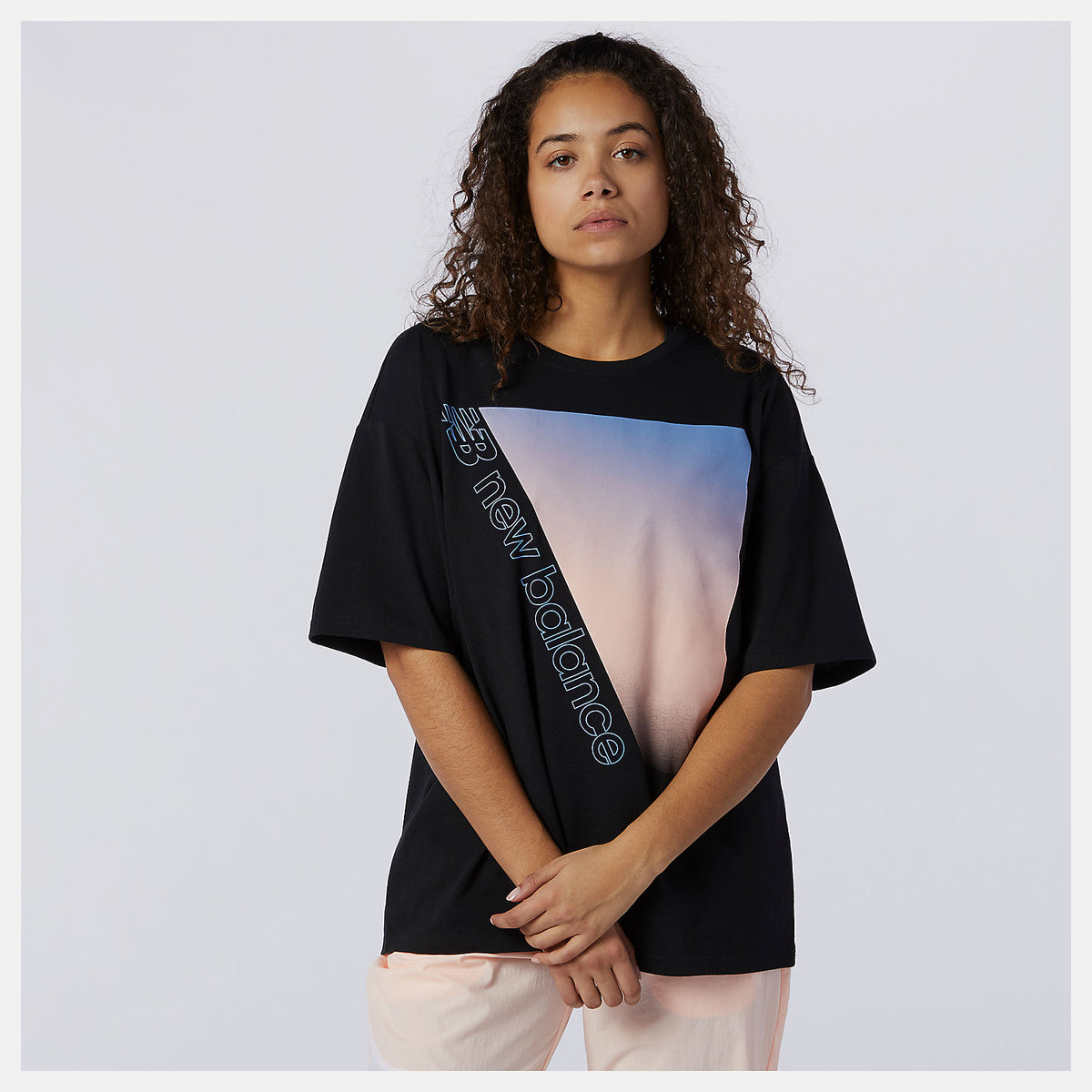 Black Sport Style Optiks Gradient Graphic Tee | New Balance Clothing