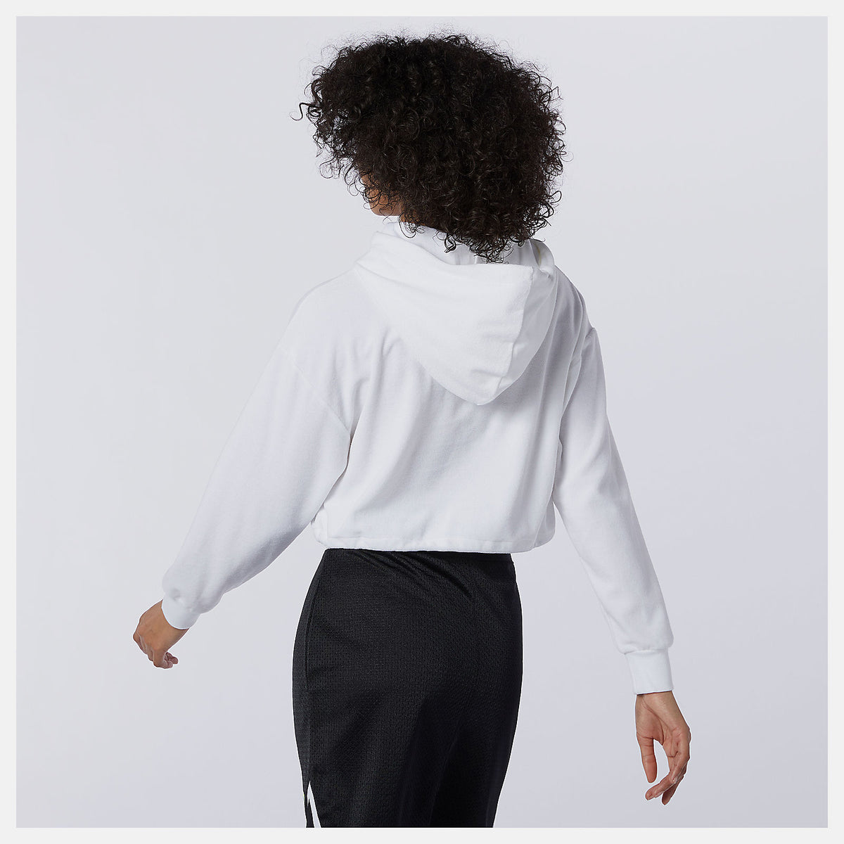 White NB Athletics Collide Terry Hoodie | New Balance Clothing