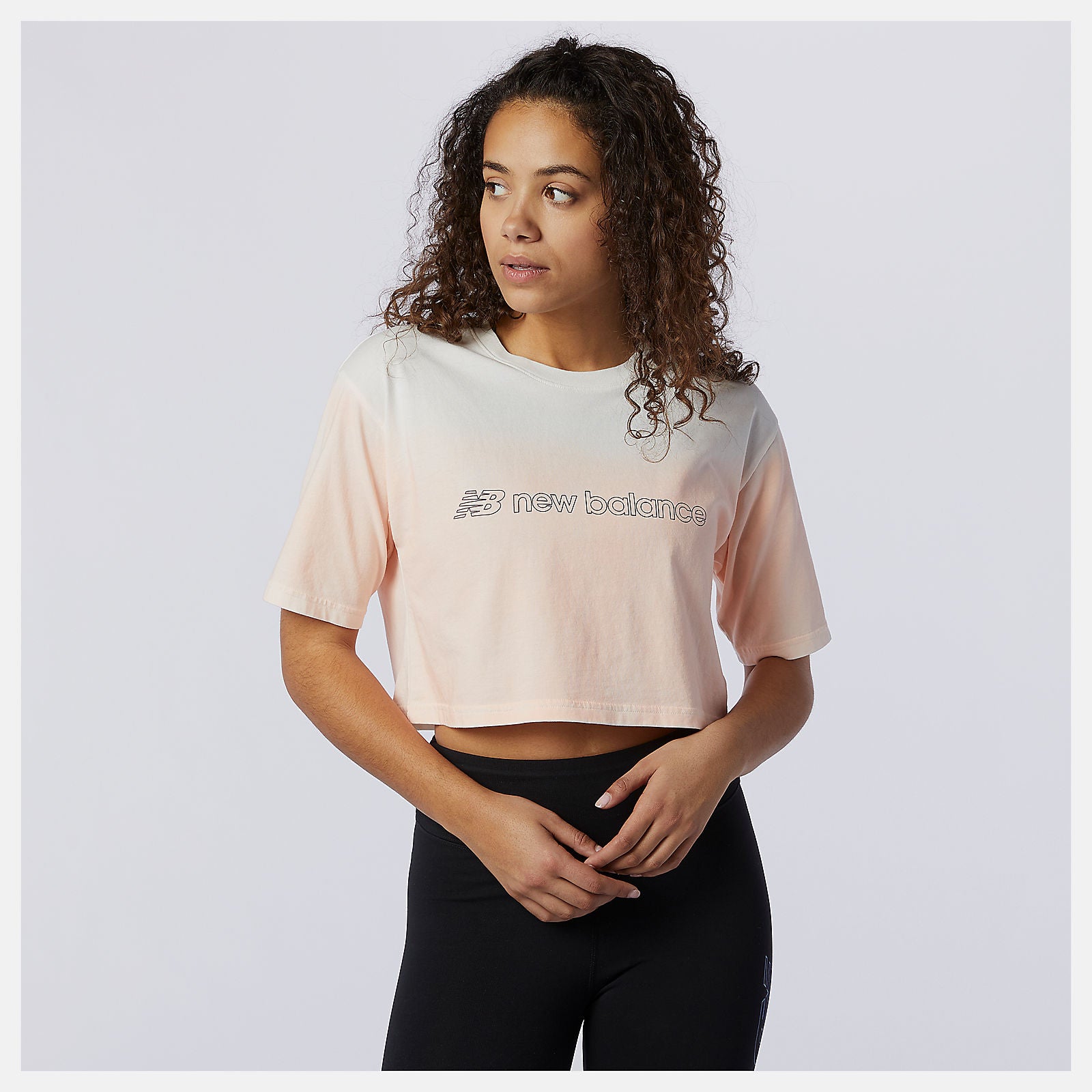 Cloud Pink Sport Style Optiks Gradient Spray Tee | New Balance Clothing