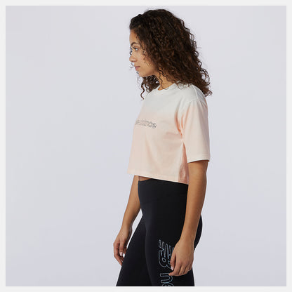 Cloud Pink Sport Style Optiks Gradient Spray Tee | New Balance Clothing