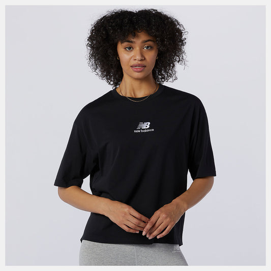 Black NB Athletics Collide Short Sleeve Tee | New Balance Clothing