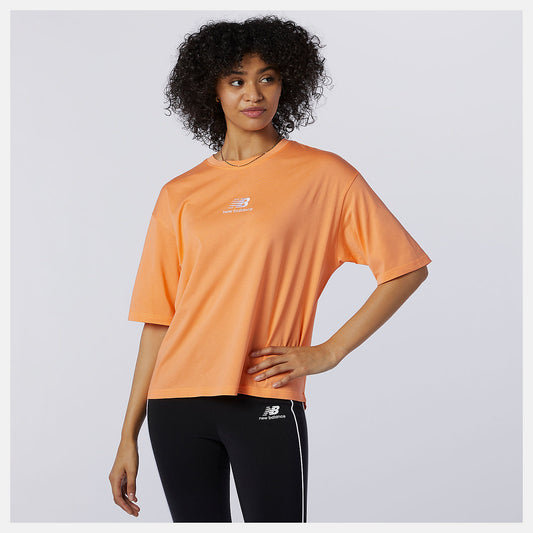 Citrus Punch NB Athletics Collide Short Sleeve Tee | New Balance Clothing