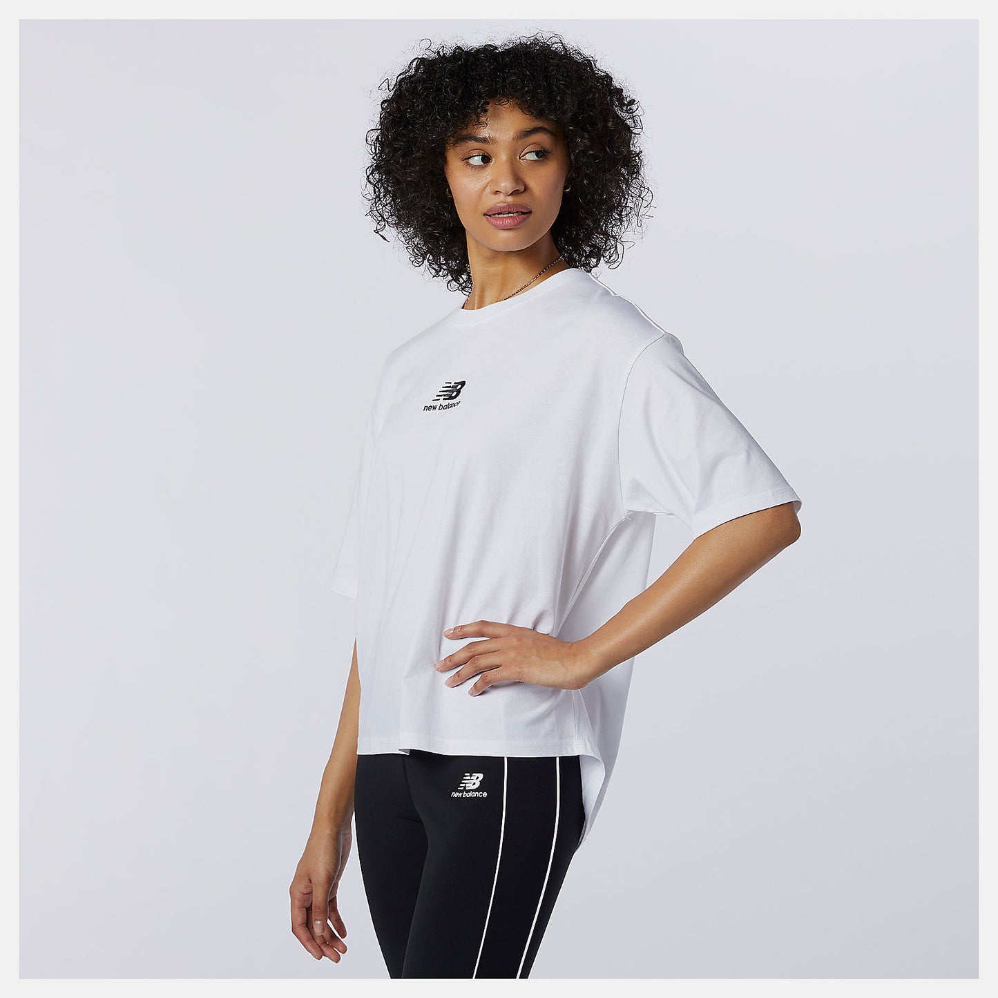 White NB Athletics Collide Short Sleeve Tee | New Balance Clothing