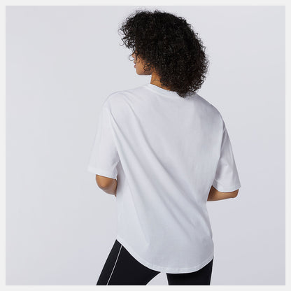 White NB Athletics Collide Short Sleeve Tee | New Balance Clothing