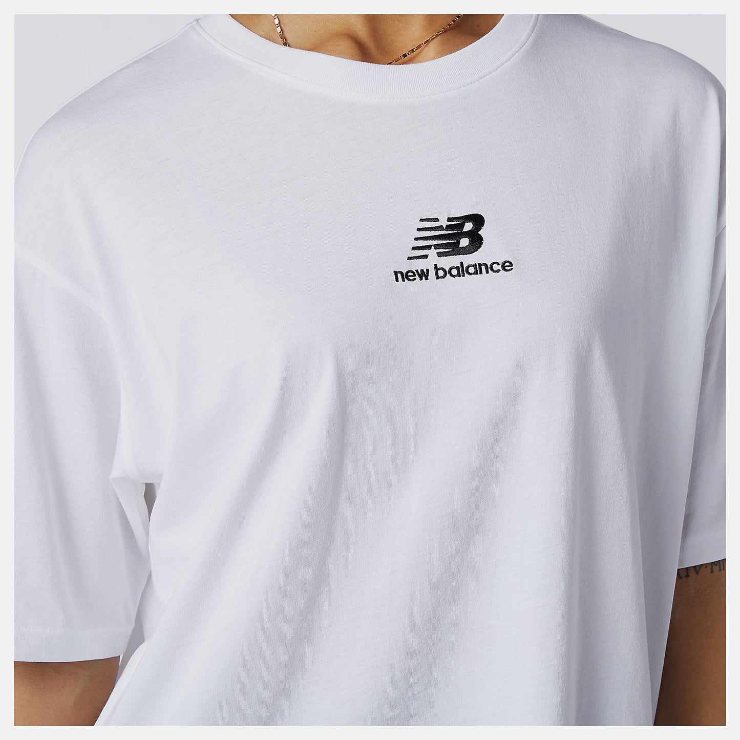 White NB Athletics Collide Short Sleeve Tee | New Balance Clothing