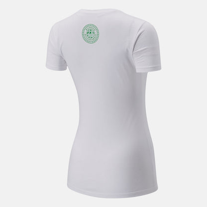 White Boston One Mile To Go Graphic Tee | New Balance Clothing